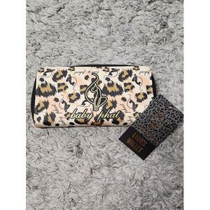 Baby Phat Cat Logo Wallet Zip Womens Clutch NWT Animal Print